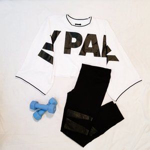 IVY PARK Oversize Logo White Crop Top︱Size S